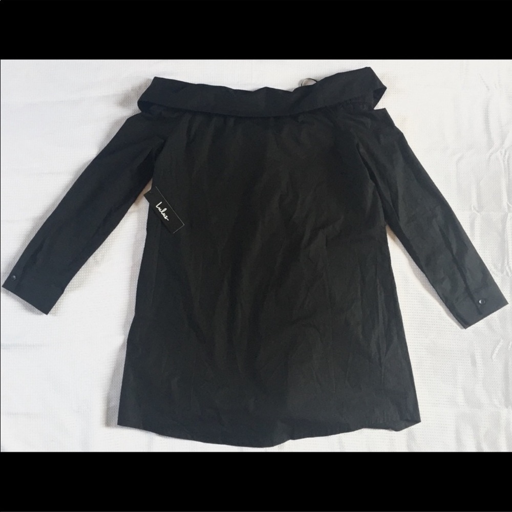 Lulus Off the Shoulder Coat/Shirt WITHOUT TAGS - Picture 4 of 5